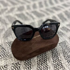 Tom Ford Campbell Sunglasses, Black TF 198 01A